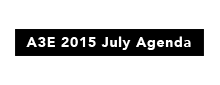 A3E 2015 Agenda